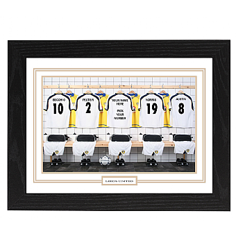 Personalised Framed 100% Unofficial Leeds Football Shirt Photo A3